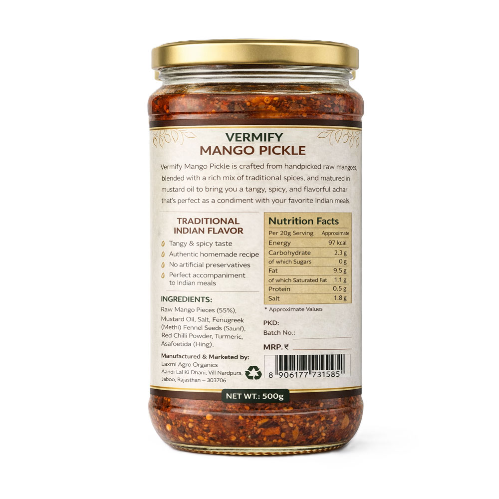traditional mango pickle 500g traditional mango pickle 500g